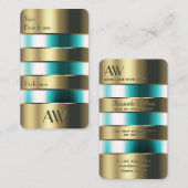 Gold Glass kan Blauwgroen vloeistoffen optisch mak Visitekaartje (Voorkant / Achterkant)