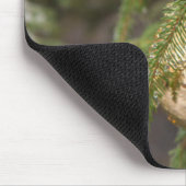 Gold Glass kerstversiering op Evergreen Tree Muismat (Hoek)