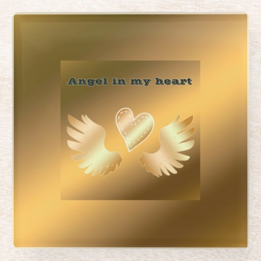 GOLD GLAZEN ONDERZETTER (Voorkant)