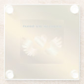 GOLD GLAZEN ONDERZETTER (Achterkant)