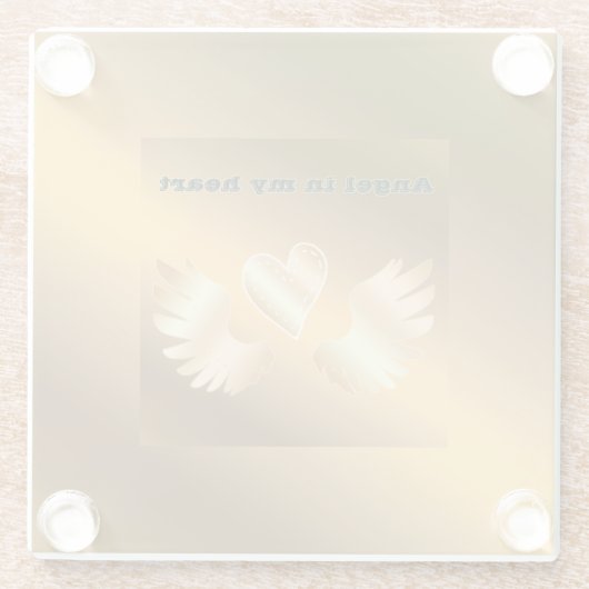 GOLD GLAZEN ONDERZETTER (Achterkant)