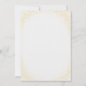 Gold Glimmer Snow Wereldbol Vakantie Kaart (Achterkant)