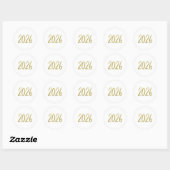 Gold glitter 2026 stickers (Vel)