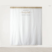 Gold Glitter 21st Background for Photos Tapestry Wandkleed (Voorkant)