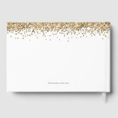 Gold Glitter 21ste verjaardag Gastenboek (Achterkant)