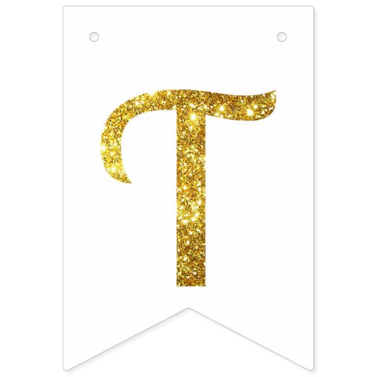 Gold Glitter 30thBirthday/Jubileum Party Banner (Tweede vlag)