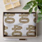 Gold Glitter 40th Birthday Tissuepapier (Geschenk)