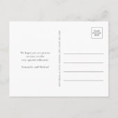 Gold Glitter 50th Wedding Jubileum Uitnodiging Briefkaart (Achterkant)