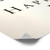 Gold Glitter 60th Birthday Party Poster (Hoek)