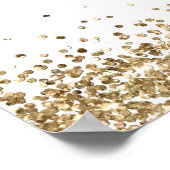 Gold Glitter 60th Birthday Party Welcome Poster (Hoek)