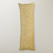 Gold Glitter Aangepaste naam Lichaamskussen (Achterkant (Verticaal))