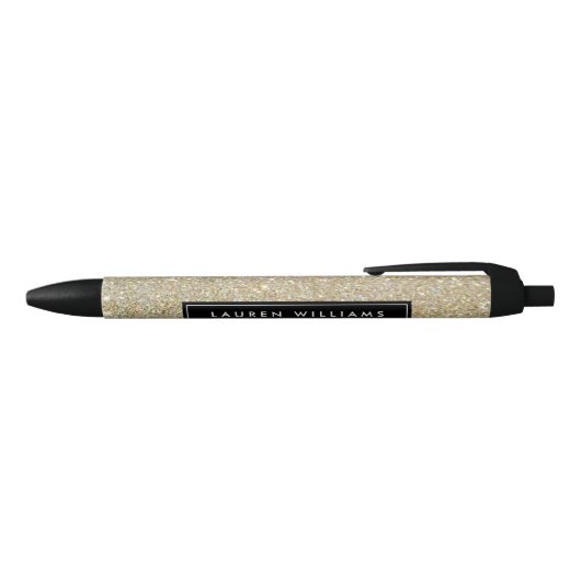 Gold Glitter Aangepaste pen (Bovenkant)