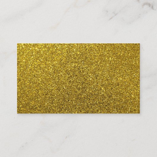 GOLD GLITTER aangepaste VISITEKAARTJES (Achterkant)