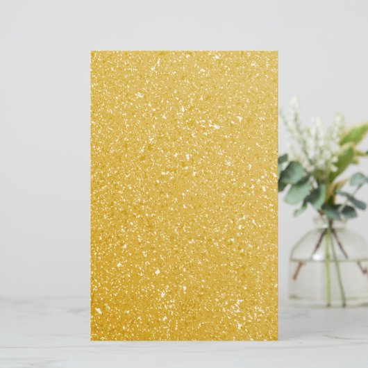 GOLD GLITTER ACHTERGROND BRIEFPAPIER (Staand voorkant)