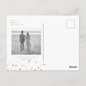 Gold Glitter Afbeelding en zwart Glam sparen de da Briefkaart (Achterkant)