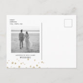 Gold Glitter Afbeelding en zwart Glam sparen de da Briefkaart (Achterkant)