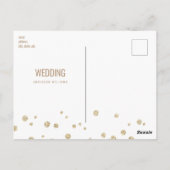 Gold Glitter Afbeelding & White Modern Save the Da Briefkaart (Achterkant)