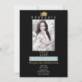 Gold Glitter Afstudeerder Pet Modern Graduation Pa Kaart (Voorkant)