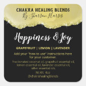 Gold Glitter Agate Blend Labels (Voorkant)