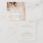 Gold Glitter Agate Hartelijk dank voor de korting  Vierkante Visitekaartje (Voorkant / Achterkant)