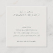 Gold Glitter Agate Hartelijk dank voor de korting  Vierkante Visitekaartje (Achterkant)