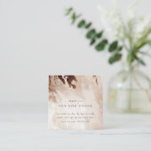 Gold Glitter Agate Hartelijk dank voor de korting  Vierkante Visitekaartje (Staand voorkant)