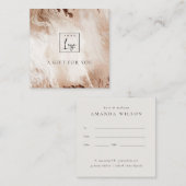 Gold Glitter Agate Marble Gift Certificate Logo Vierkante Visitekaartje (Voorkant / Achterkant)
