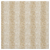 Gold Glitter Alligator Print Stof (Swatch)