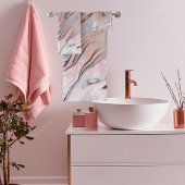 Gold Glitter and Marble Rose Bad Handdoek