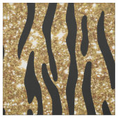 Gold Glitter Animal Print Stof (Swatch)