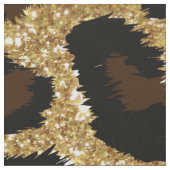 Gold Glitter Animal Print Stof (Close Up)