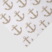 Gold Glitter Ankers Nautical Glam Elegant Modern Tissuepapier (Detail)