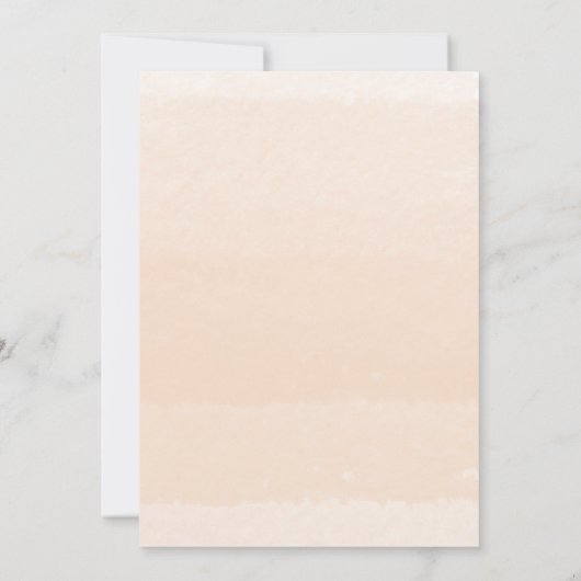 Gold Glitter Apricot Floral Girl Baby shower Kaart (Achterkant)