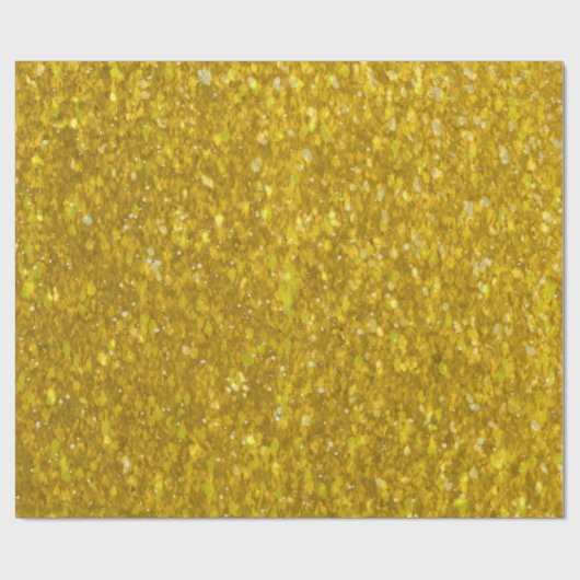Gold Glitter Artwork Cadeaupapier (Vlak)
