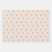Gold Glitter Baby Feet Baby shower Wrapping Paper (Voorkant 3)