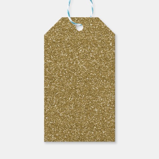 Gold Glitter Background Sjabloon Cadeaulabel (Voorkant)
