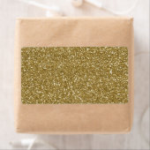 Gold Glitter Background Sjabloon Etiket (Insitu)
