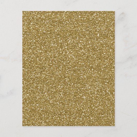 Gold Glitter Background Sjabloon Flyer (Achterkant)