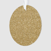 Gold Glitter Background Sjabloon Ornament (voorkant)