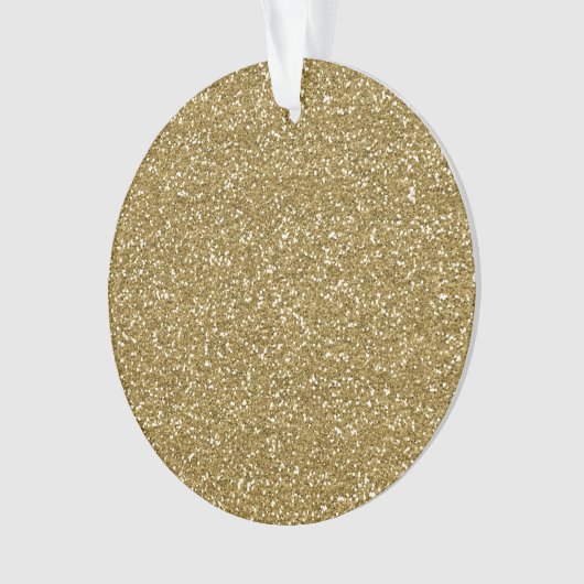 Gold Glitter Background Sjabloon Ornament (voorkant)