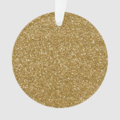 Gold Glitter Background Sjabloon Ornament (voorkant)