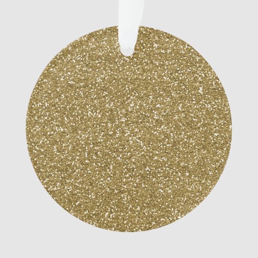 Gold Glitter Background Sjabloon Ornament (voorkant)