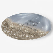 Gold Glitter Ball Paper-Borden Papieren Bordje (Gekanteld)