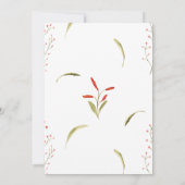 Gold Glitter-ballonroze Floral Virtual Shower Kaart (Achterkant)