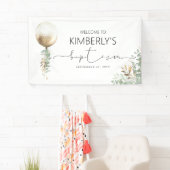 Gold Glitter Balloon Baptisme Spandoek (Insitu)