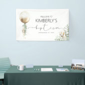 Gold Glitter Balloon Baptisme Spandoek (Beurs)