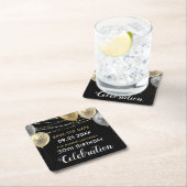 Gold Glitter Balloons 30th Birthday Save the Date Kartonnen Onderzetters (Insitu)