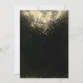 Gold Glitter, Balloons Confetti Retirement Party Kaart (Achterkant)