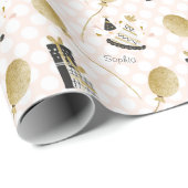 Gold Glitter Balloons en Petten van feestdagen Cadeaupapier (Rol Hoek)