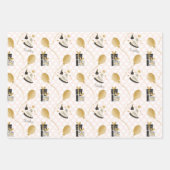 Gold Glitter Balloons en Petten van feestdagen Inpakpapier Vel (Voorkant)